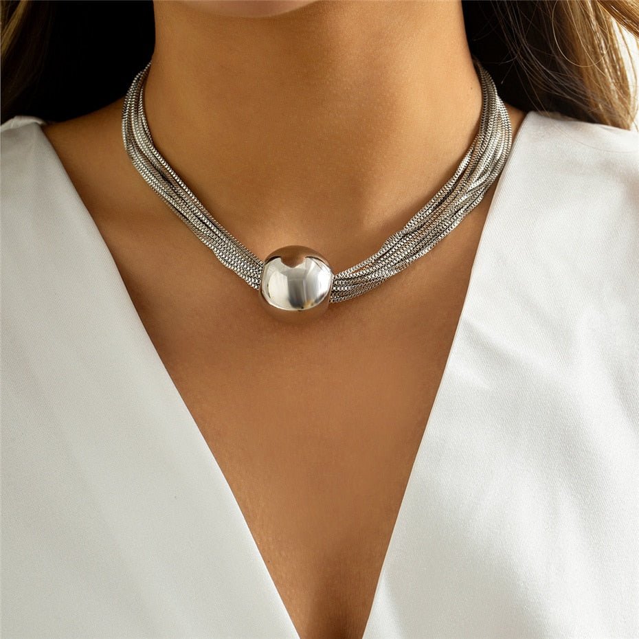 Colar Choker Bola Grande