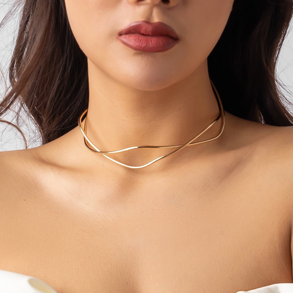 Colar Choker Infinity Regulável