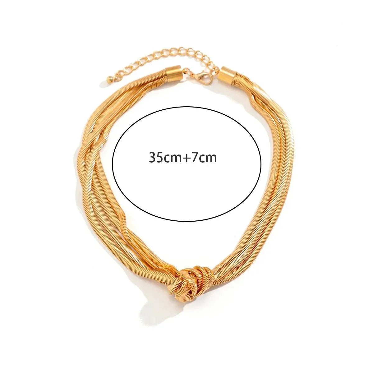 Colar Choker Luxo 3 Fios